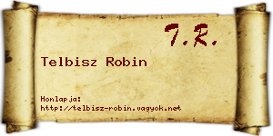 Telbisz Robin névjegykártya